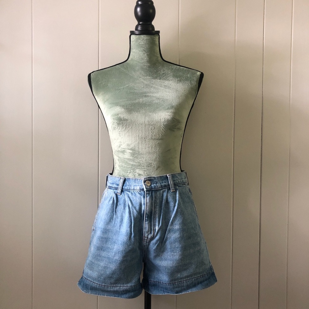 American Eagle Outfitters Blue Jean Shorts Relaxed Fit